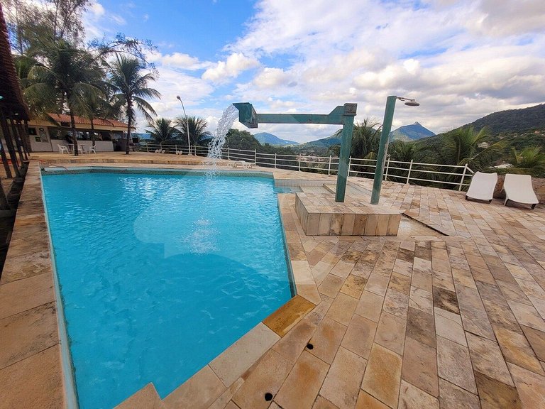 10 quartos | Piscina com cascata e incrível vista