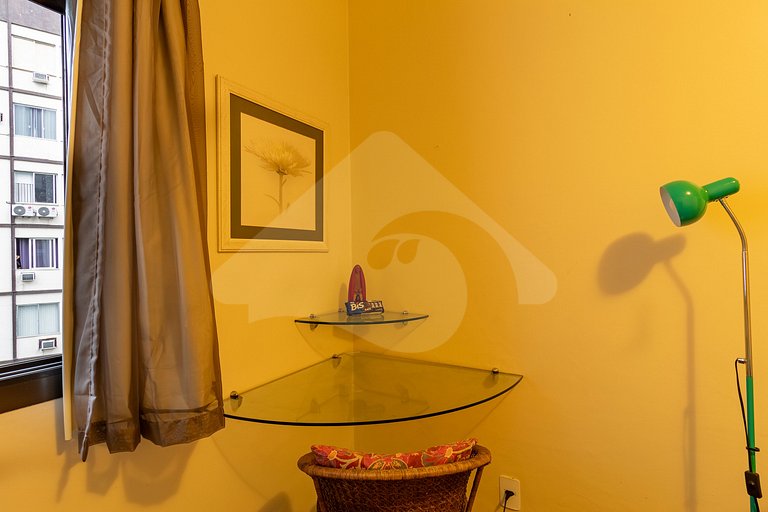 Copa Posto 4 | Suíte em Hotel c/ Hidro e Academia