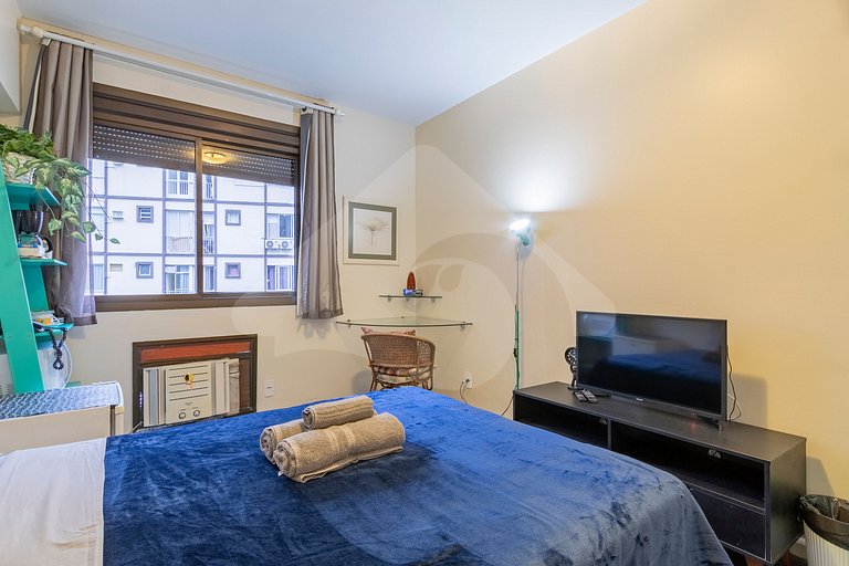 Copa Posto 4 | Suíte em Hotel c/ Hidro e Academia