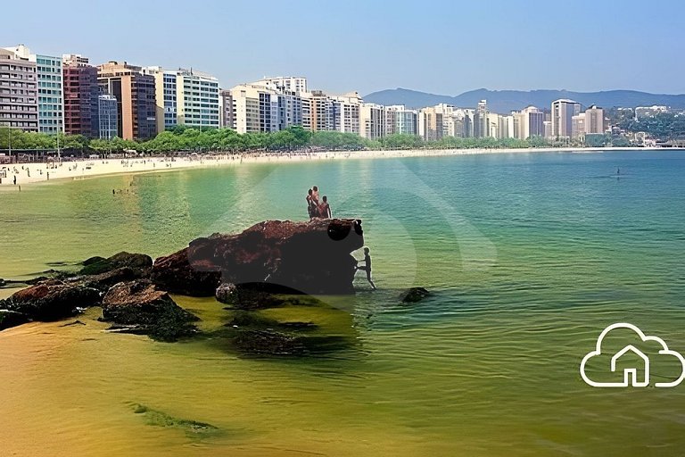 5 min da praia|Incrível Localização!Faça tudo a pé