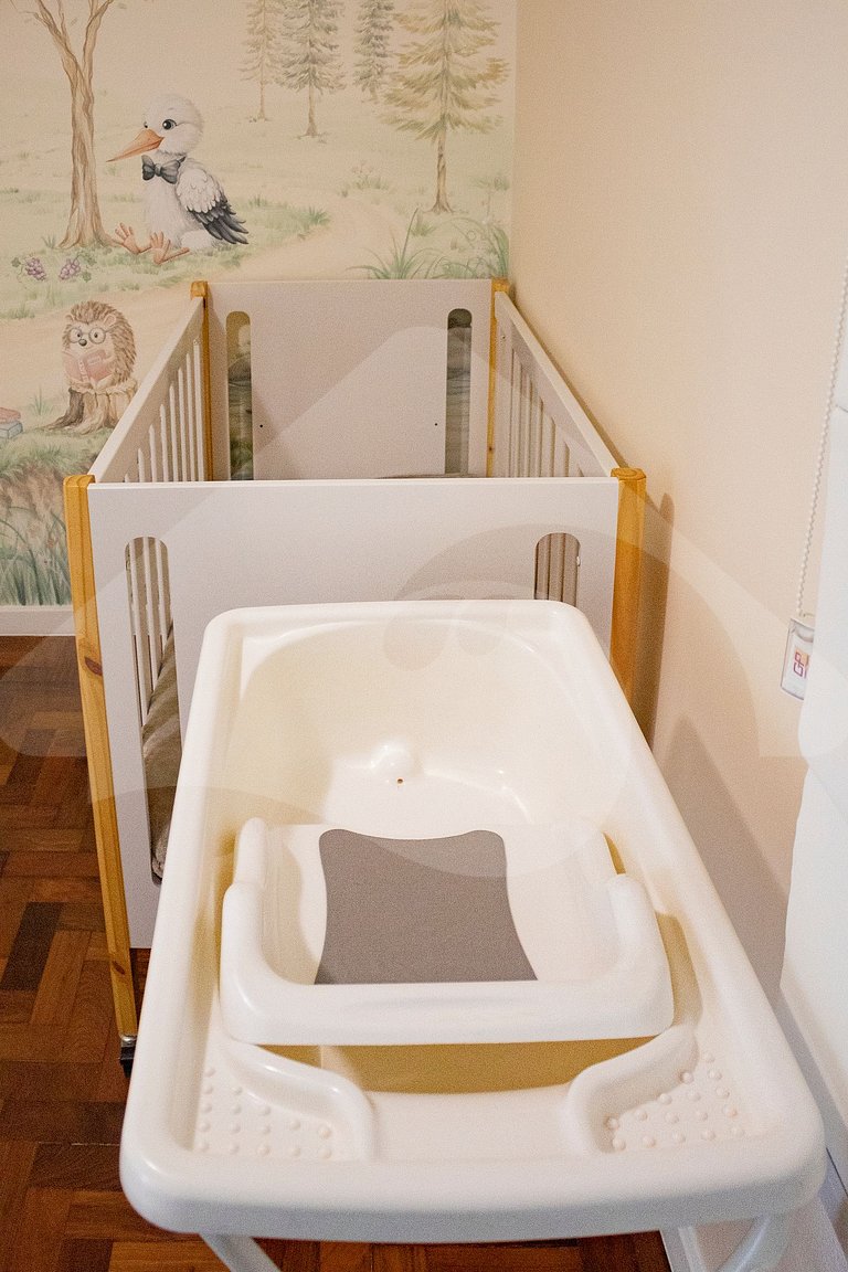 Todo equipado para seu bebê! Escritório e Garagem