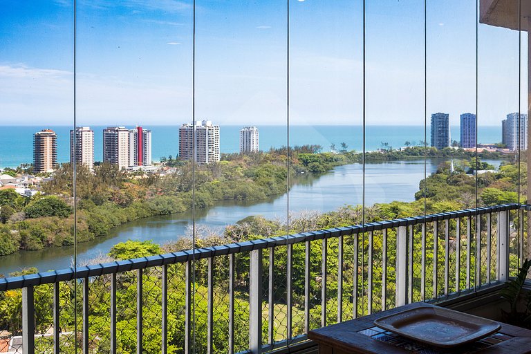 Cobertura Duplex: Praia a 10 min & Vista Incrível