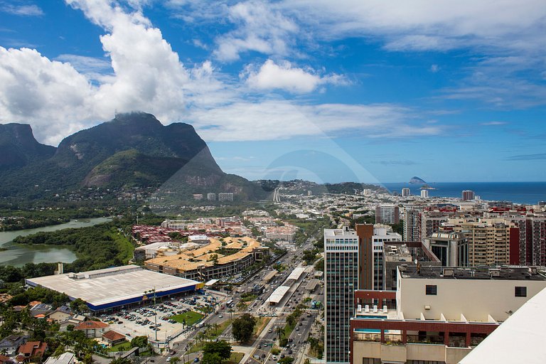 Cobertura Duplex Náutica: Vista do Mar e Lagoa